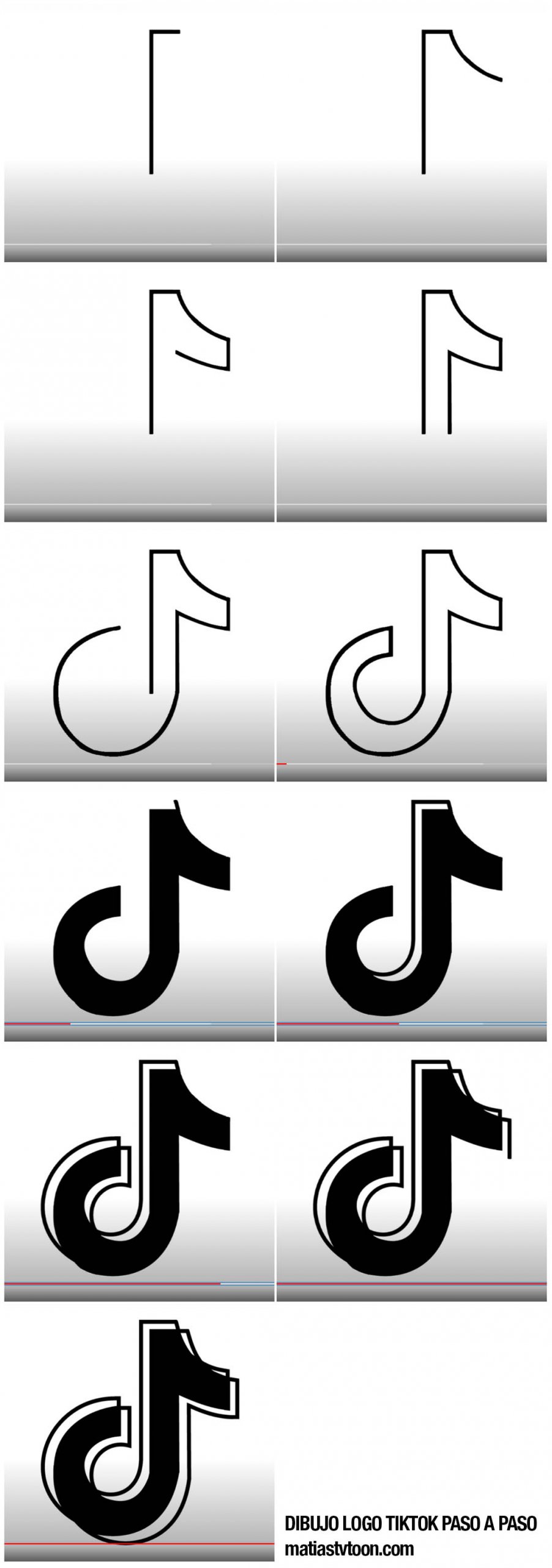 Dibujos de tik tok para colorear