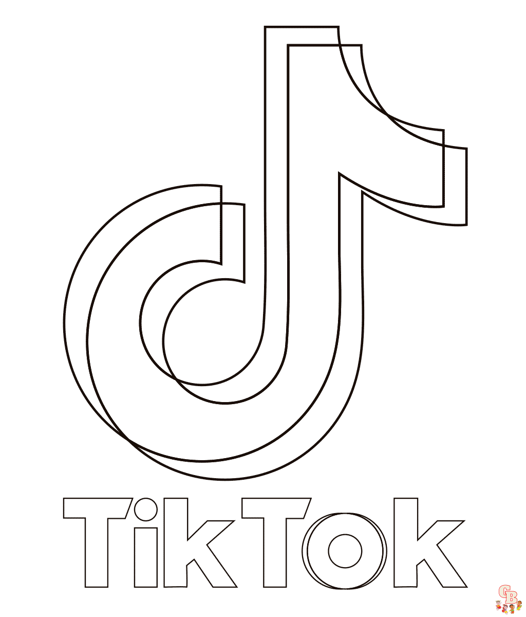 Dibujos de tik tok para colorear