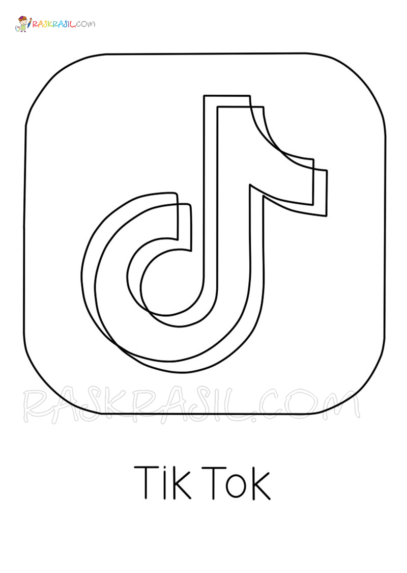 Dibujos de tik tok para colorear