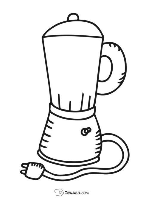 Dibujos de batidoras para colorear