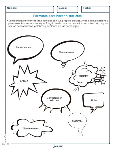 Dibujos de historieta para colorear