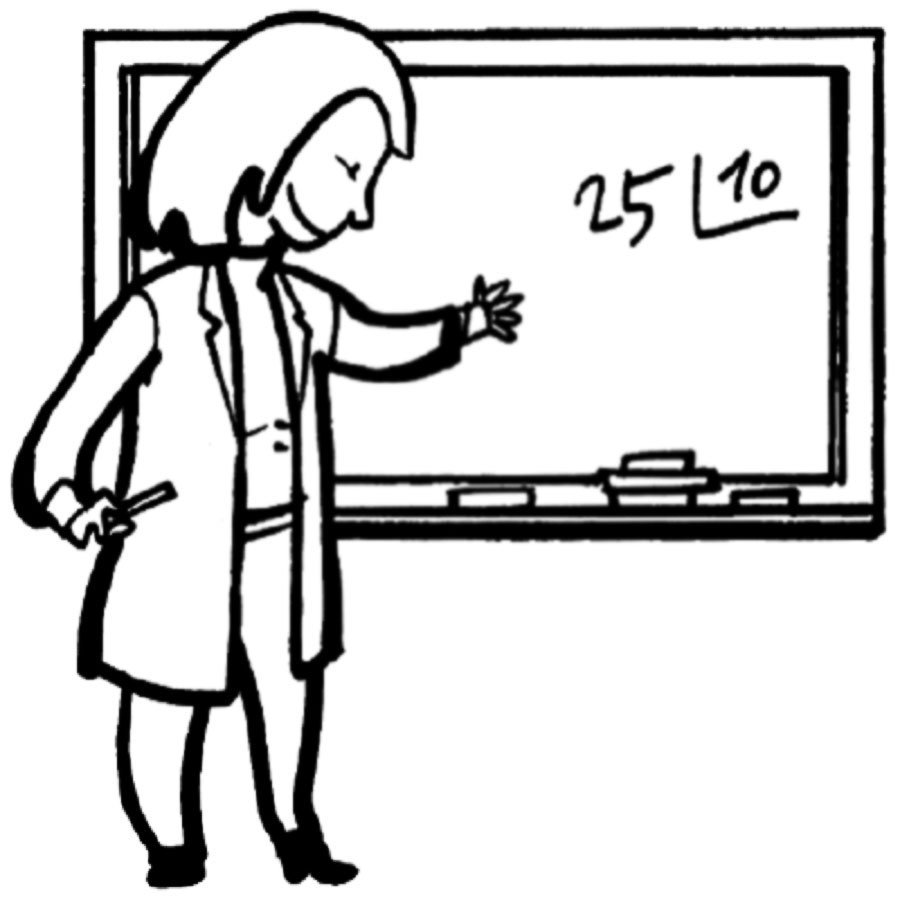 Dibujos de profesora para colorear