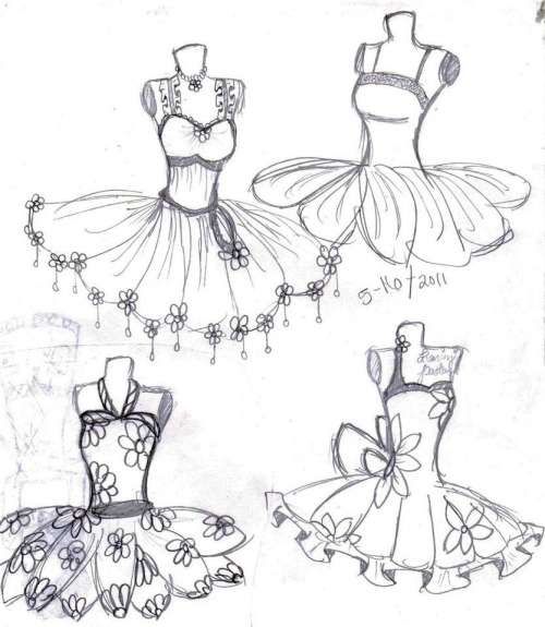 Dibujos de tutus para colorear