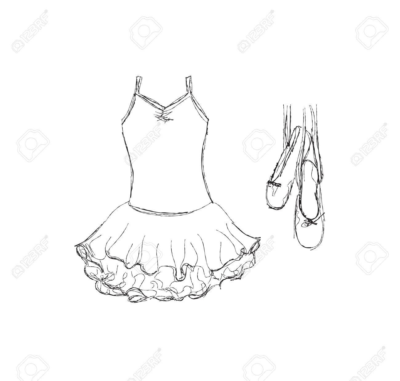Dibujos de tutus para colorear