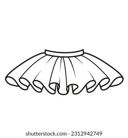 Dibujos de tutus para colorear