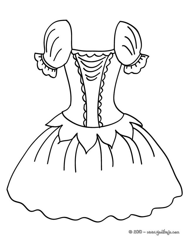Dibujos de tutus para colorear