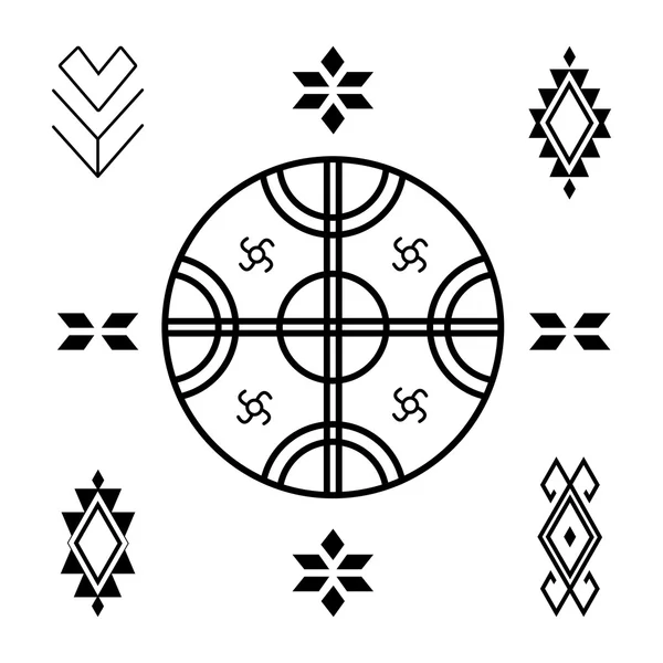 Dibujos de bandera mapuche para colorear