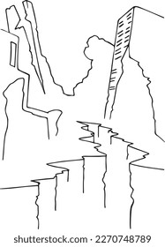 Dibujos de terremotos para colorear