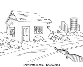 Dibujos de terremotos para colorear