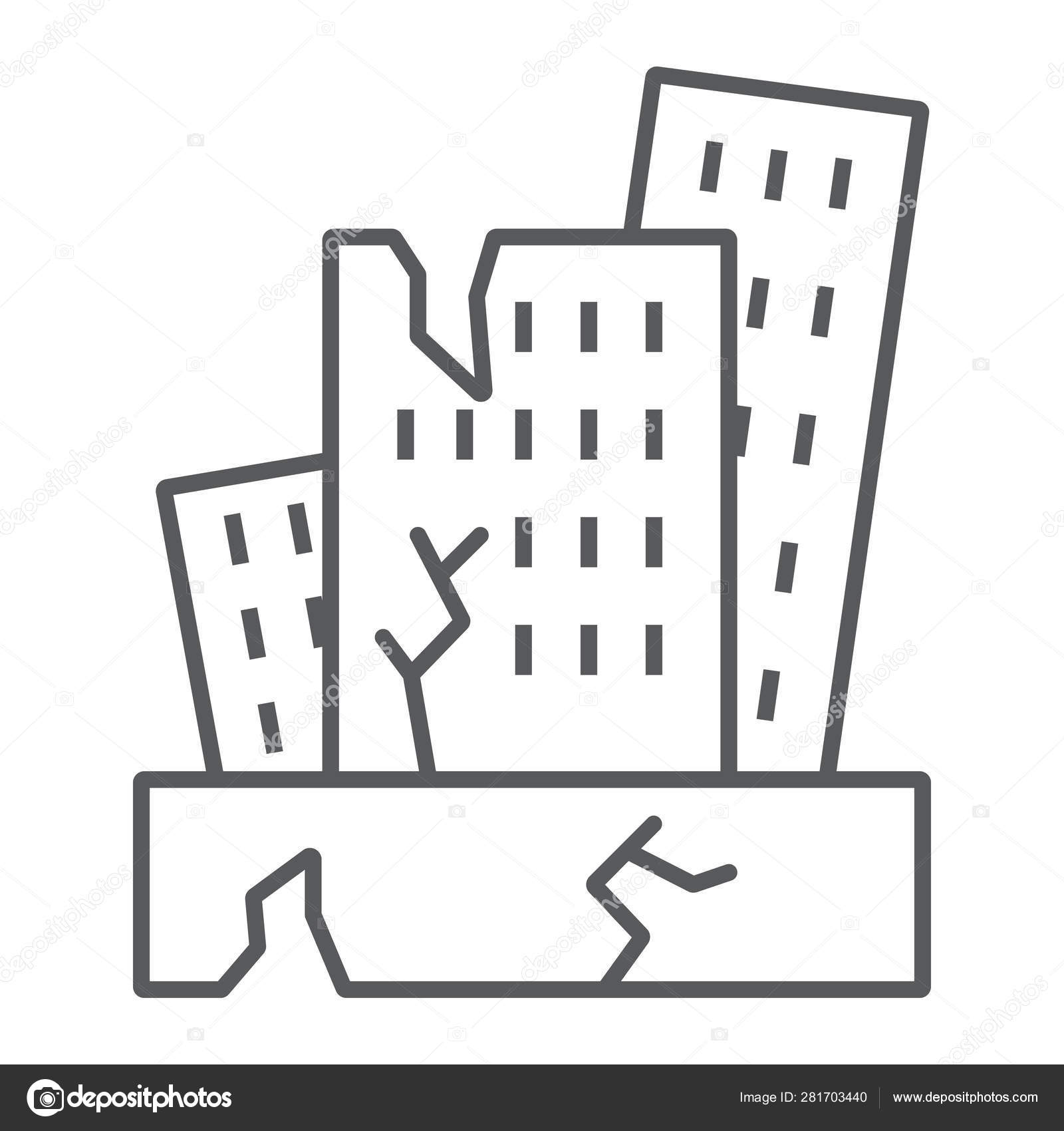Dibujos de terremotos para colorear