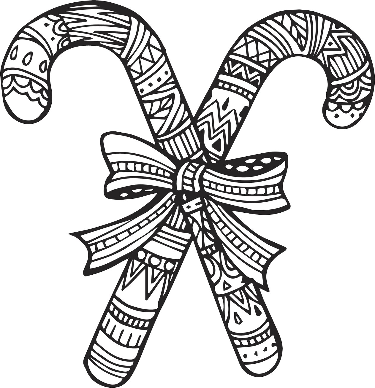 Dibujos de baston caramelo para colorear