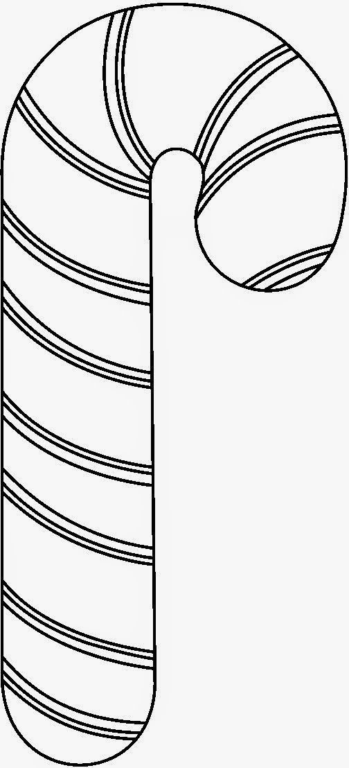 Dibujos de baston caramelo para colorear