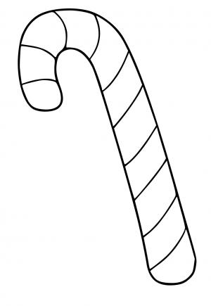 Dibujos de baston caramelo para colorear