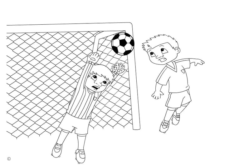 Dibujos de gol para colorear