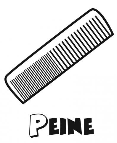 Dibujos de peines para colorear