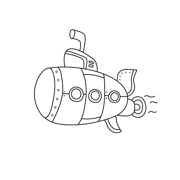Dibujos de submarinos para colorear