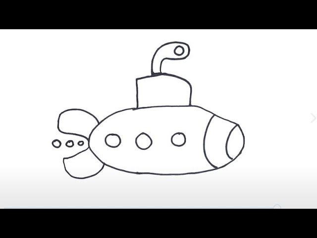 Dibujos de submarinos para colorear