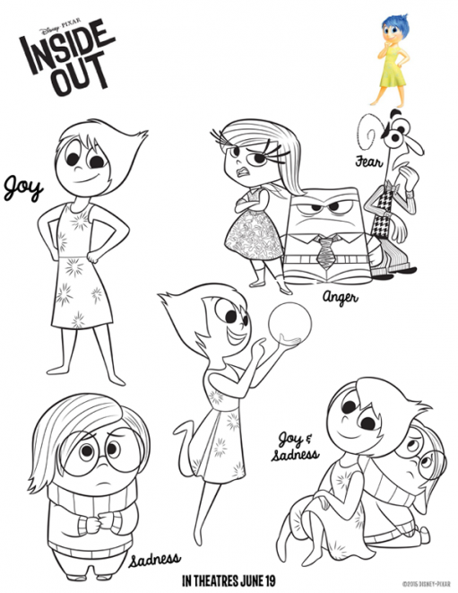 Dibujos de intensamente para colorear