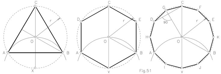 Dibujos de poligonos regulares para colorear