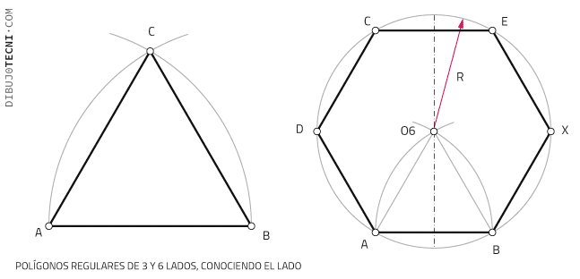 Dibujos de poligonos regulares para colorear