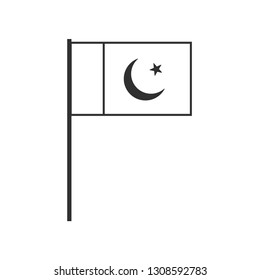 Dibujos de bandera pakistan para colorear