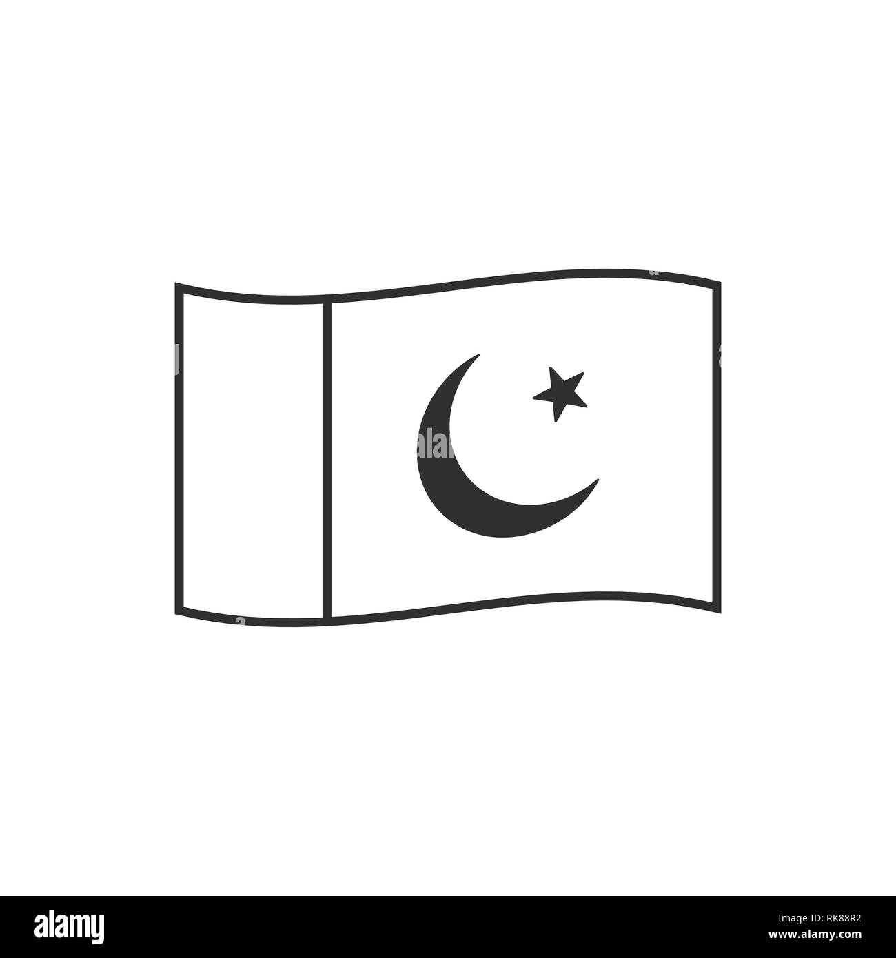 Dibujos de bandera pakistan para colorear