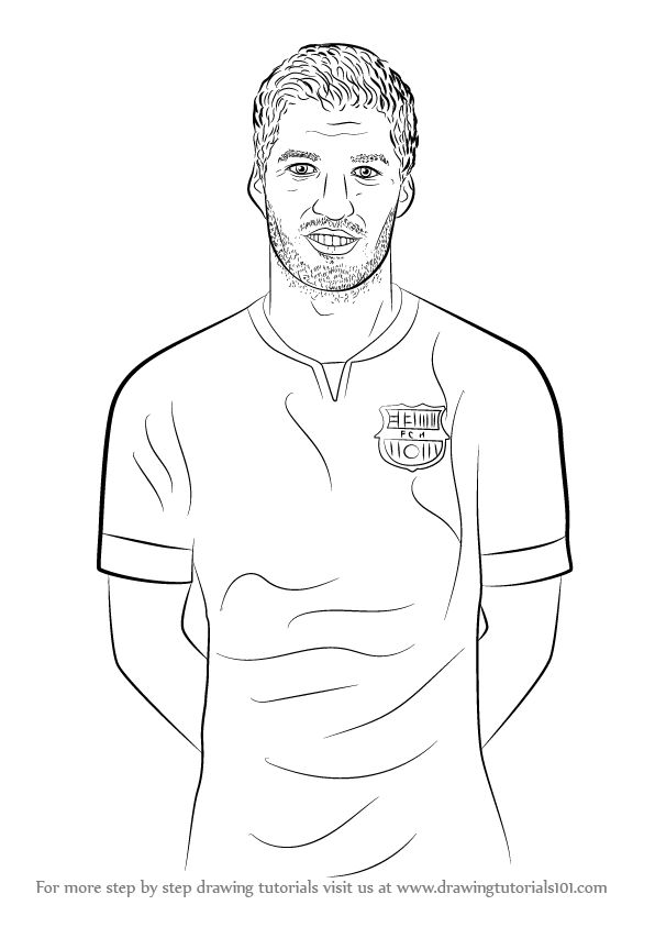 Dibujos de luis suarez para colorear