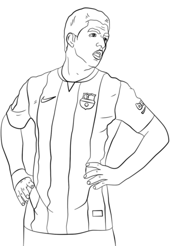 Dibujos de luis suarez para colorear