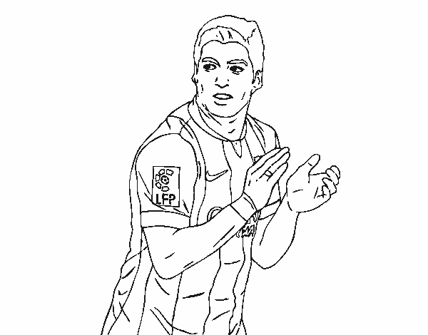 Dibujos de luis suarez para colorear
