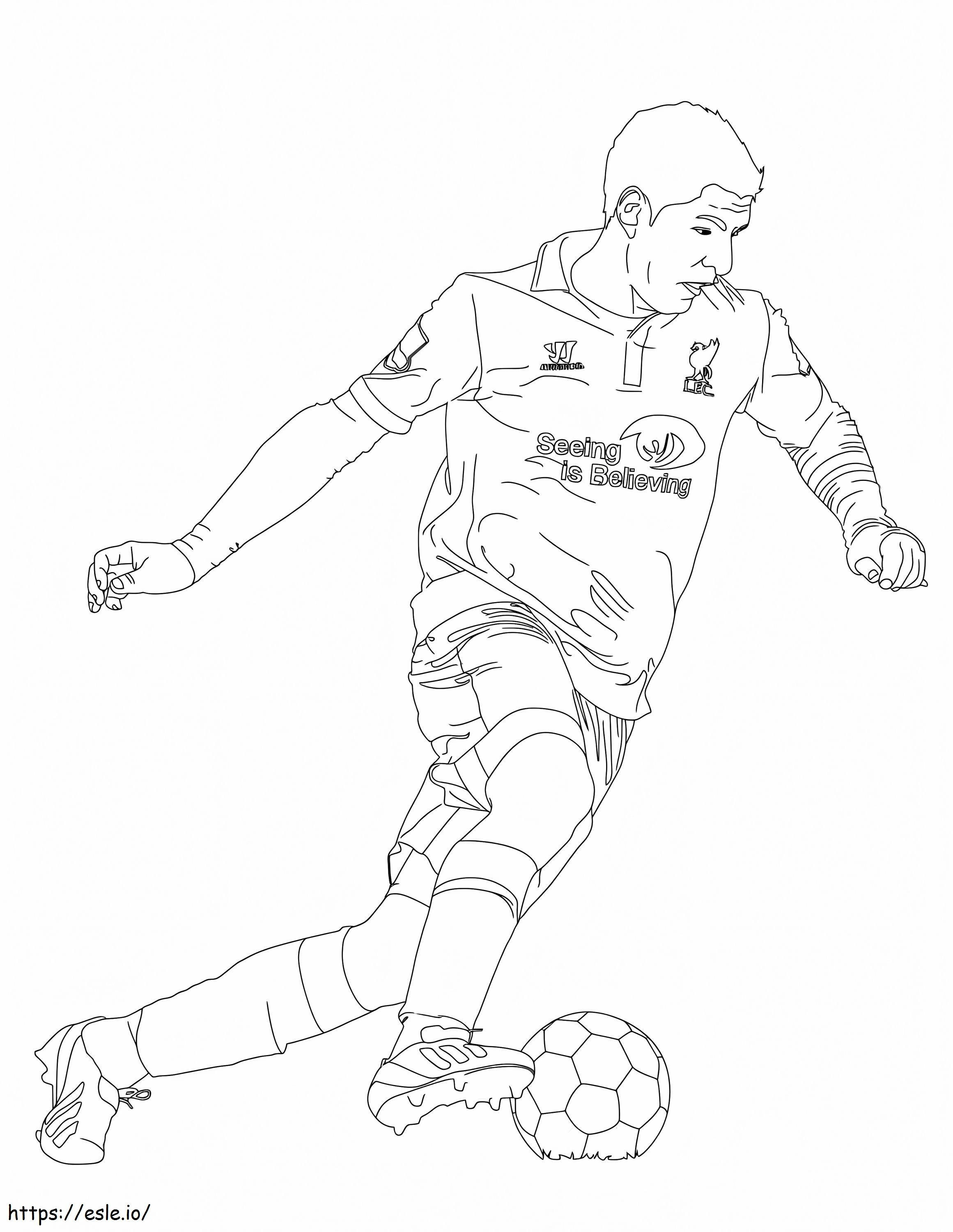 Dibujos de luis suarez para colorear