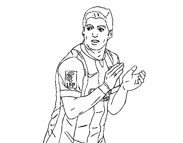 Dibujos de luis suarez para colorear