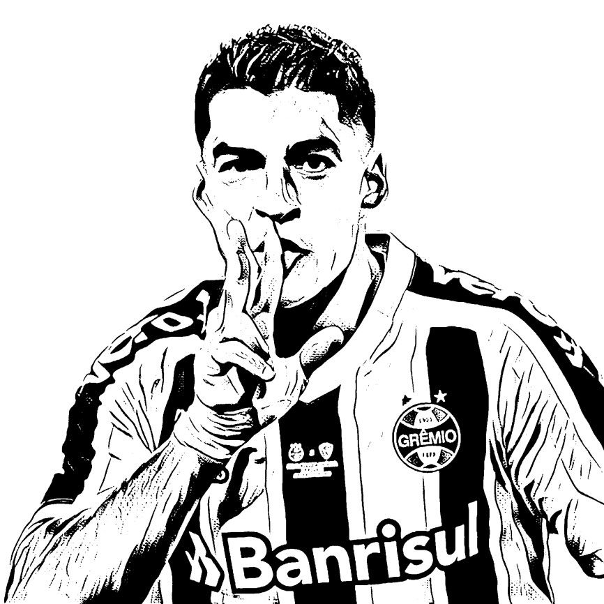 Dibujos de luis suarez para colorear