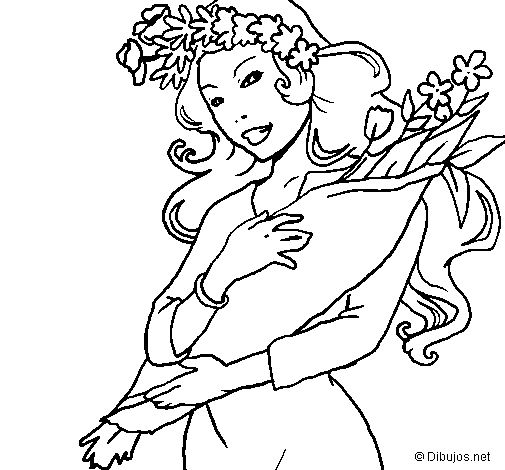 Dibujos de ninfas para colorear