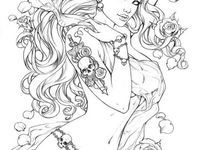 Dibujos de ninfas para colorear