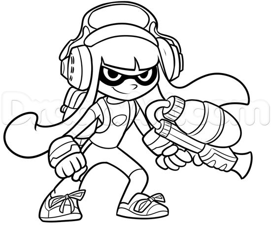 Dibujos de splatoon para colorear