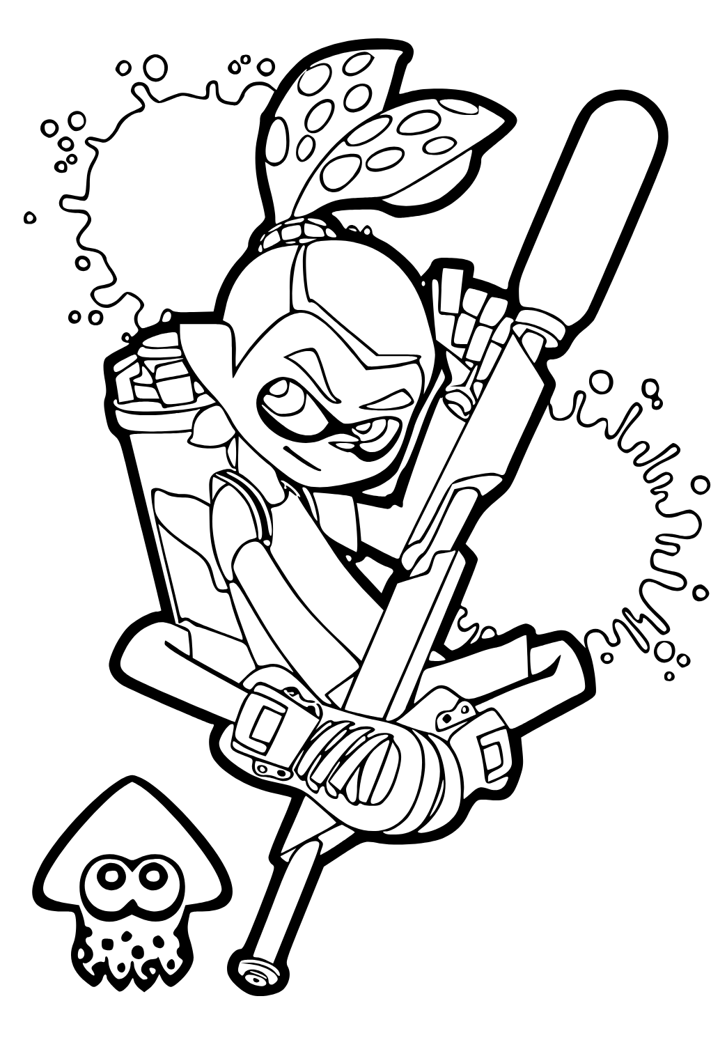 Dibujos de splatoon para colorear
