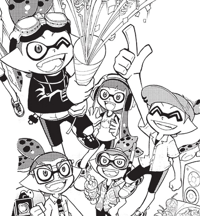 Dibujos de splatoon para colorear