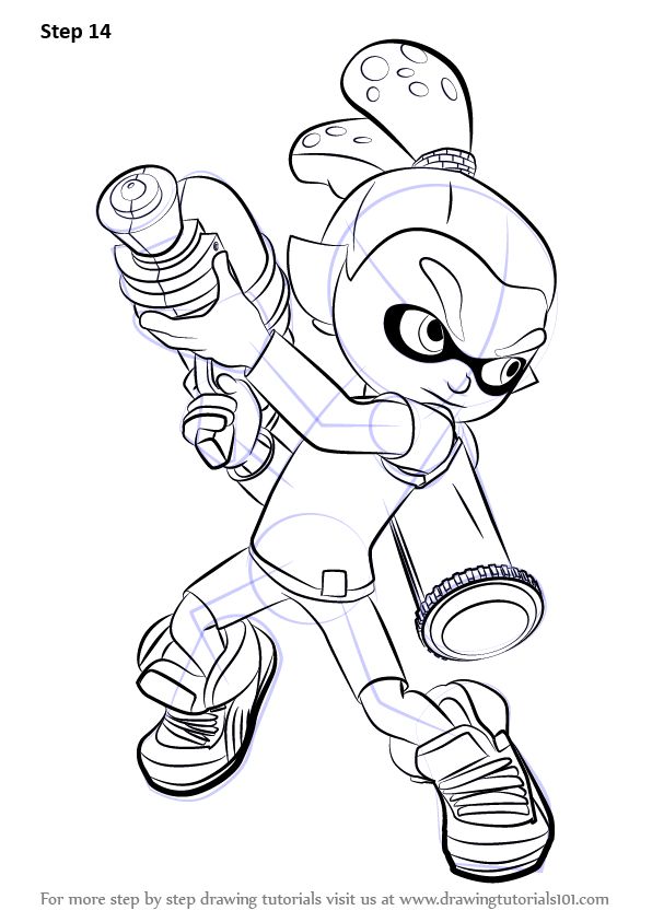Dibujos de splatoon para colorear