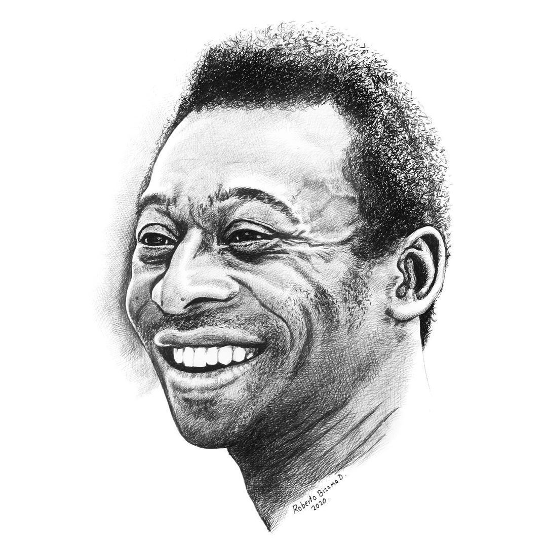 Dibujos de pele para colorear