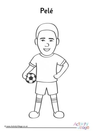 Dibujos de pele para colorear