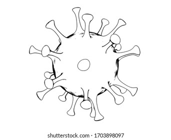 Dibujos de virus para colorear