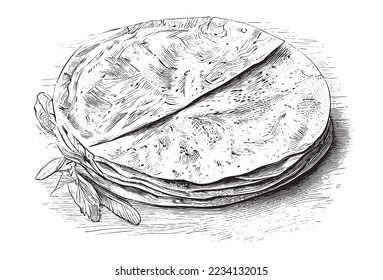Dibujos de tortillas para colorear