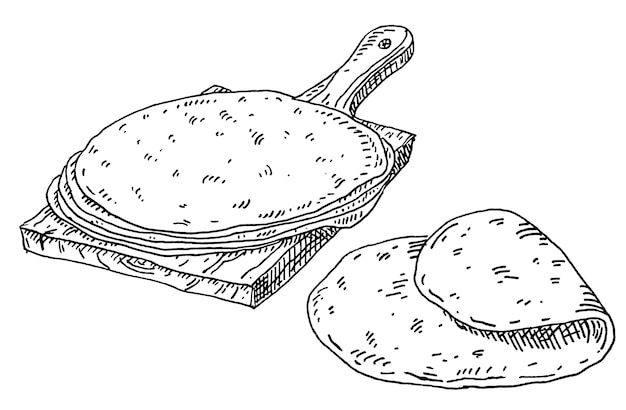 Dibujos de tortillas para colorear