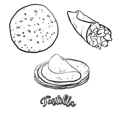 Dibujos de tortillas para colorear
