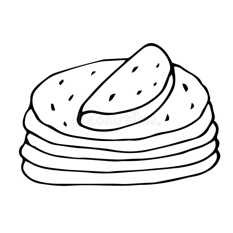 Dibujos de tortillas para colorear