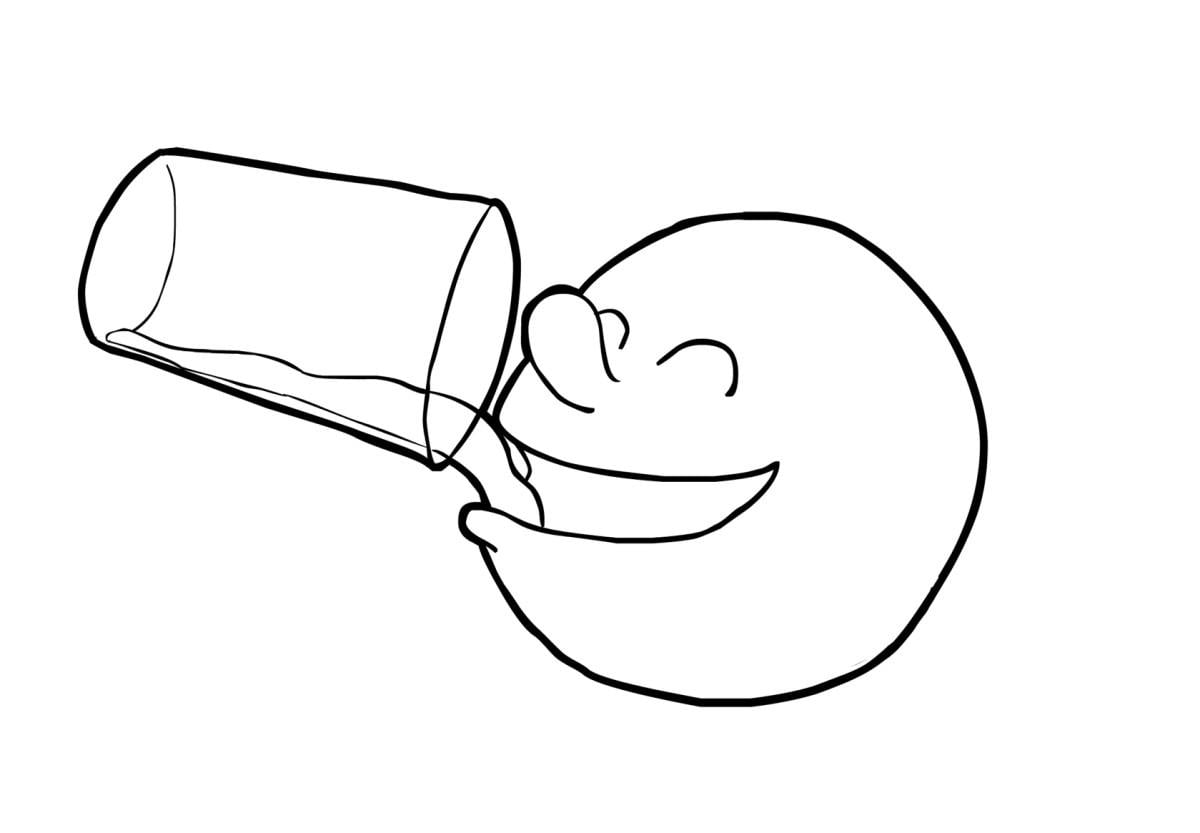 Dibujos de beber para colorear