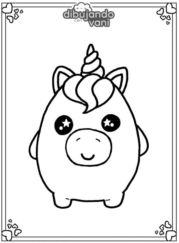 Dibujos de squishy para colorear