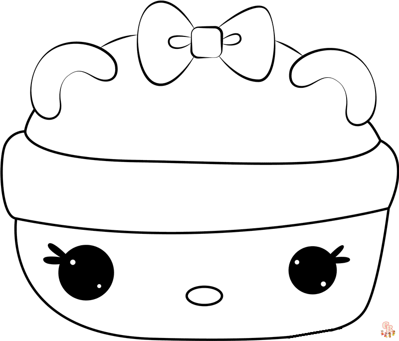 Dibujos de squishy para colorear