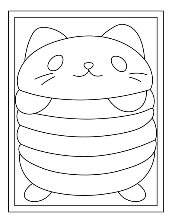Dibujos de squishy para colorear