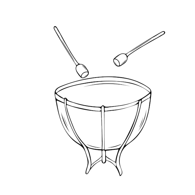 Dibujos de timbales para colorear vsun